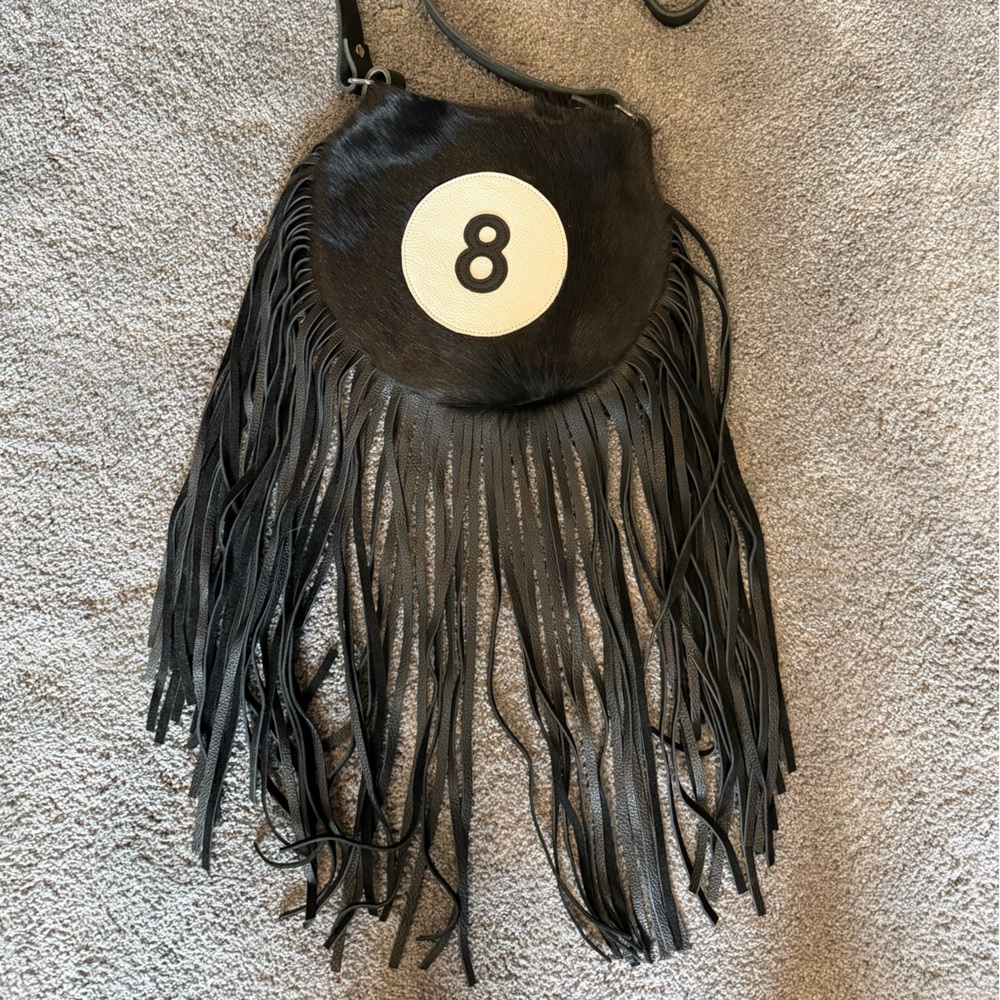 Black Fringe Crossbody Bag